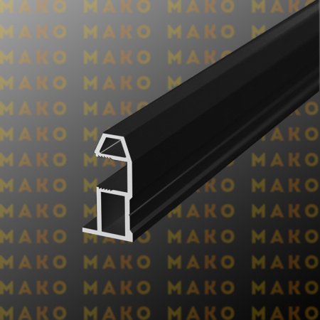 Профиль вертикальный MS161 Черный браш (A25)